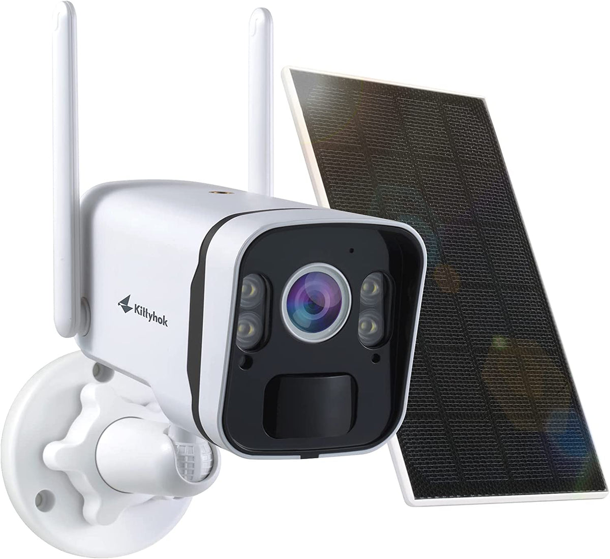 Kittyhok 2K Solar Security Camera Outdoor 4MP FHD Wireless Security