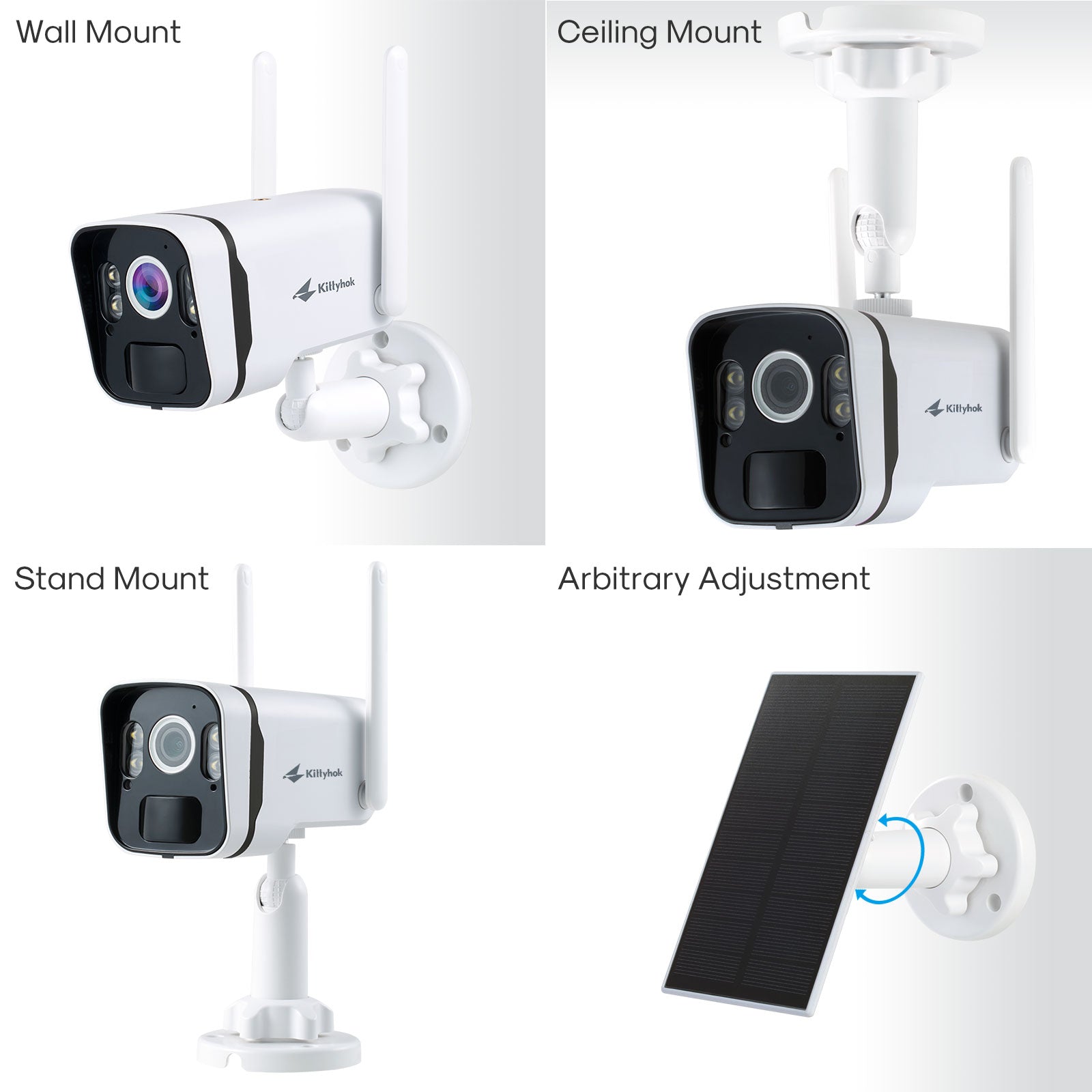 【Certified Refurbished】Solar Home Security Cameras System with 4 pcs 2k Ultra Solar Security Camera