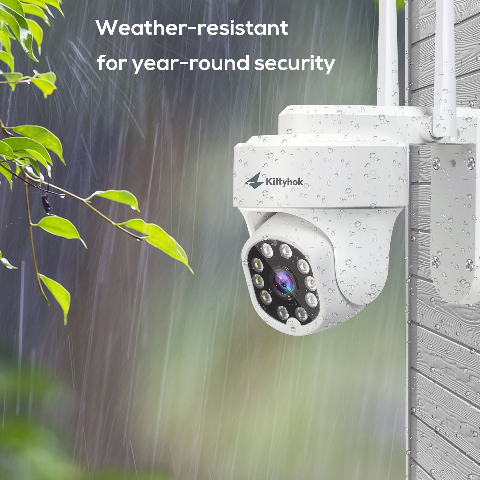 2K FHD Wireless Cameras for Home Security with 360 Viewing, Auto Tracking, Spotilght