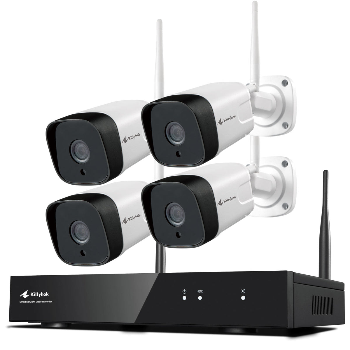 [Dual WiFi] 2K Wireless Security Camera System 1TB HDD – Kittyhok